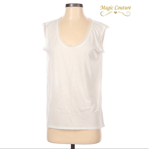 NWT Rebecca Taylor Jenna Tank in Sea Salt🤍⭐️🤍 - Picture 3 of 10